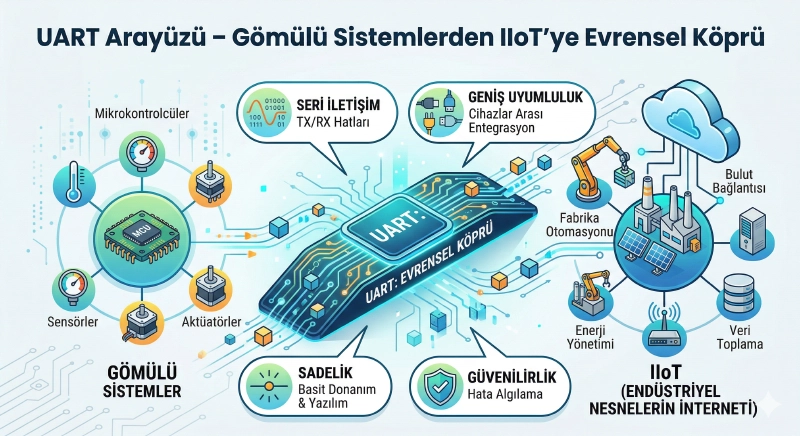 UART Gömülü Sistemlerden IIoT’ye Evrensel Köprü