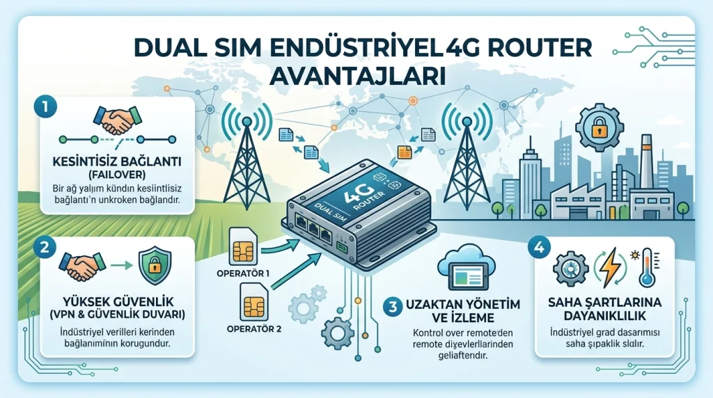 endustriyel 4g router